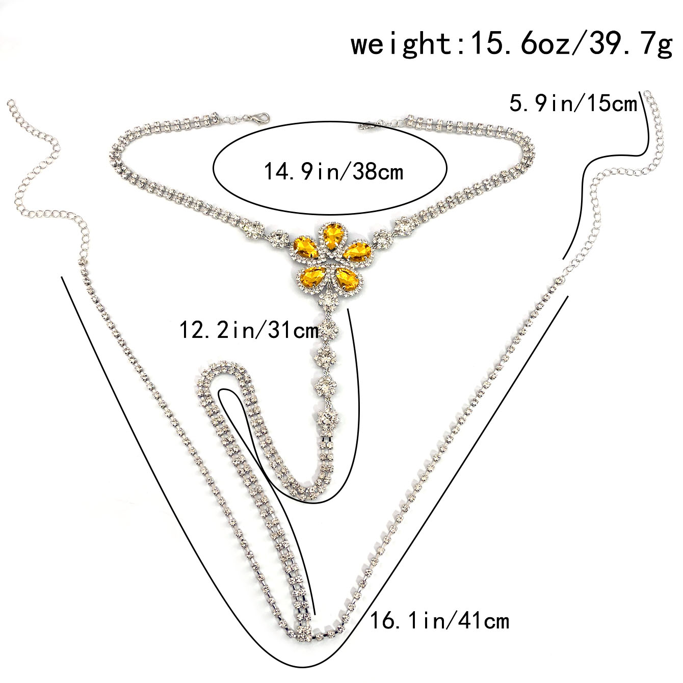 1pc Blume Geformt Sexy Strass  – Body Jewelry Bewertung und Preis