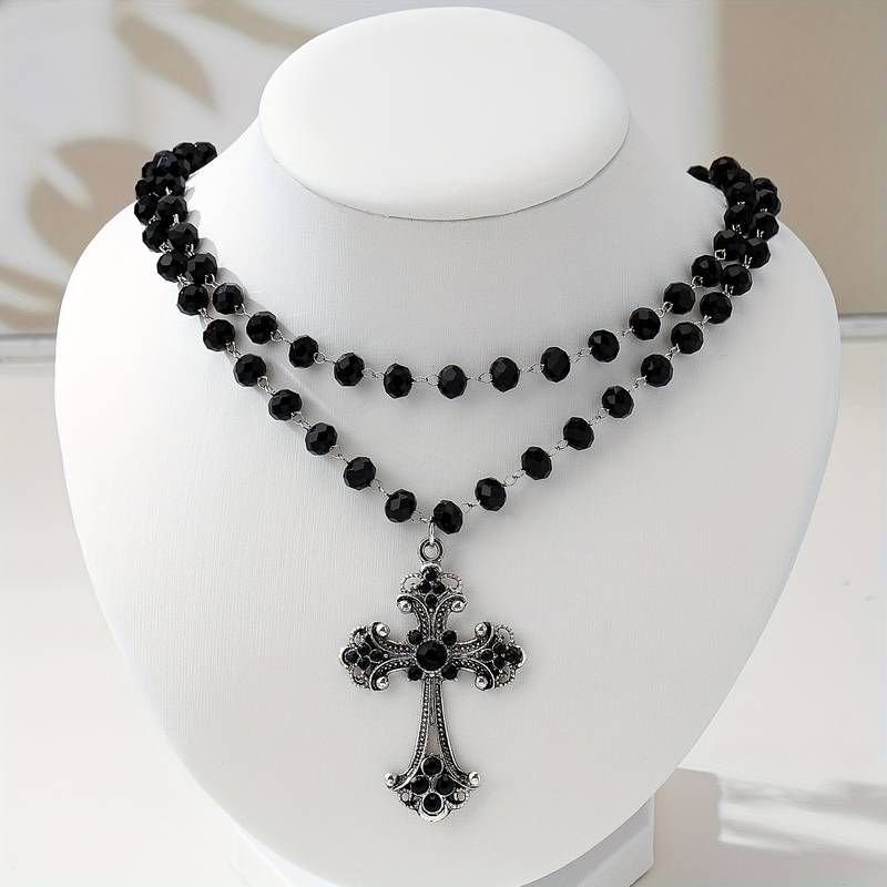 Y2K Grunge Gothic Mehrschichti – Layered Pendant Necklace Aesthetic Bewertung und Preis