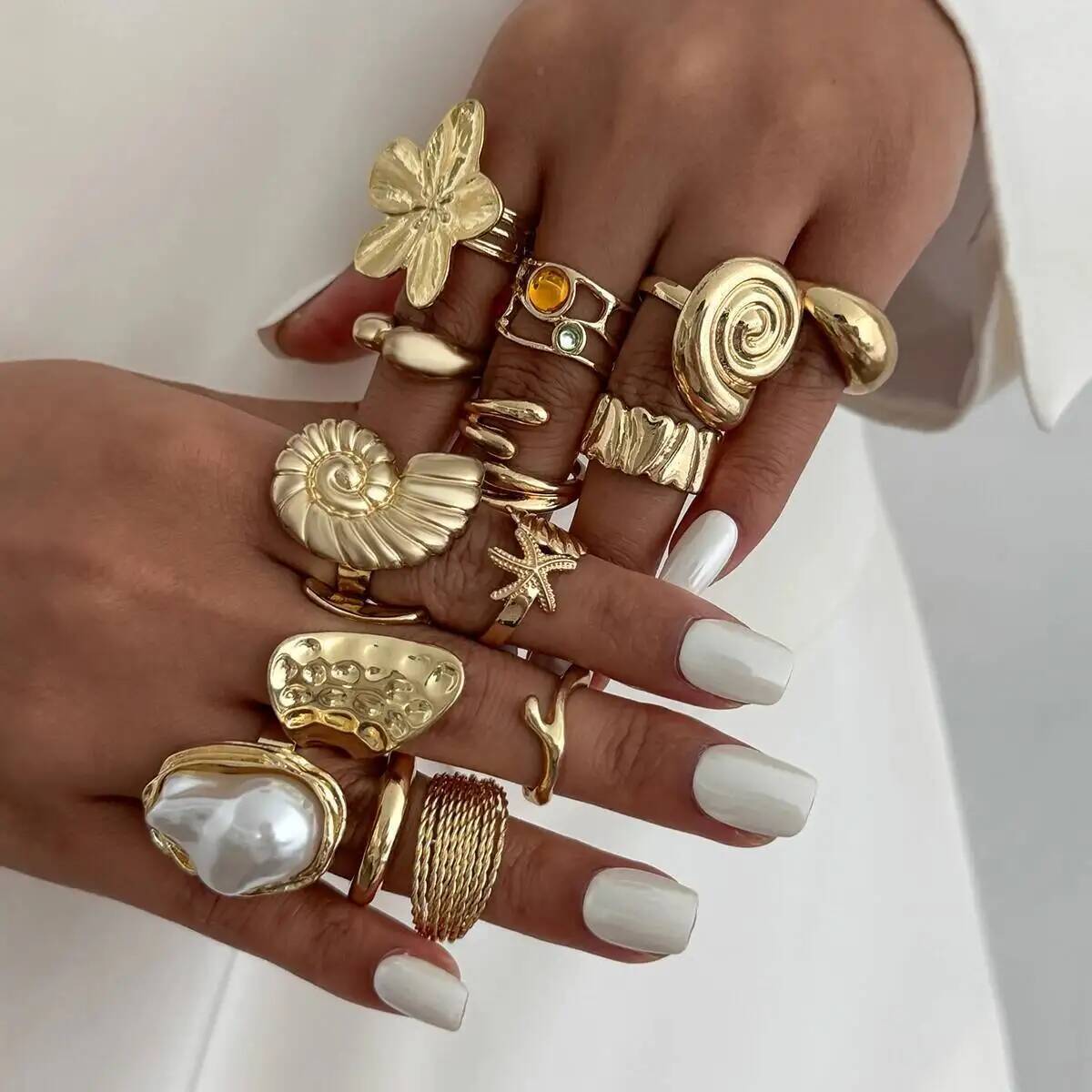 IngeSight.Z 14 Teile/satz Hip  – Vintage Punk Knuckle Rings Set Bewertung und Preis