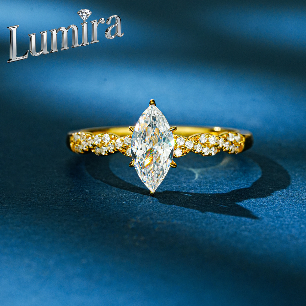 Lumira 100% 18K Gold Marquise  – Moissanite Engagement Ring 1 Carat Bewertung und Preis