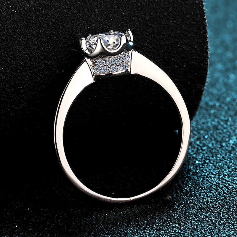 Exquisiter Platinring PT950 mi – Moissanite Engagement Ring 1 Carat Bewertung und Preis