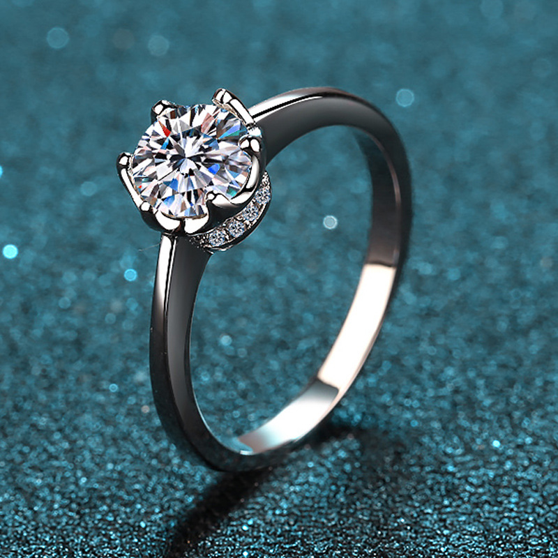 Exquisiter Platinring PT950 mi – Moissanite Engagement Ring 1 Carat Bewertung und Preis