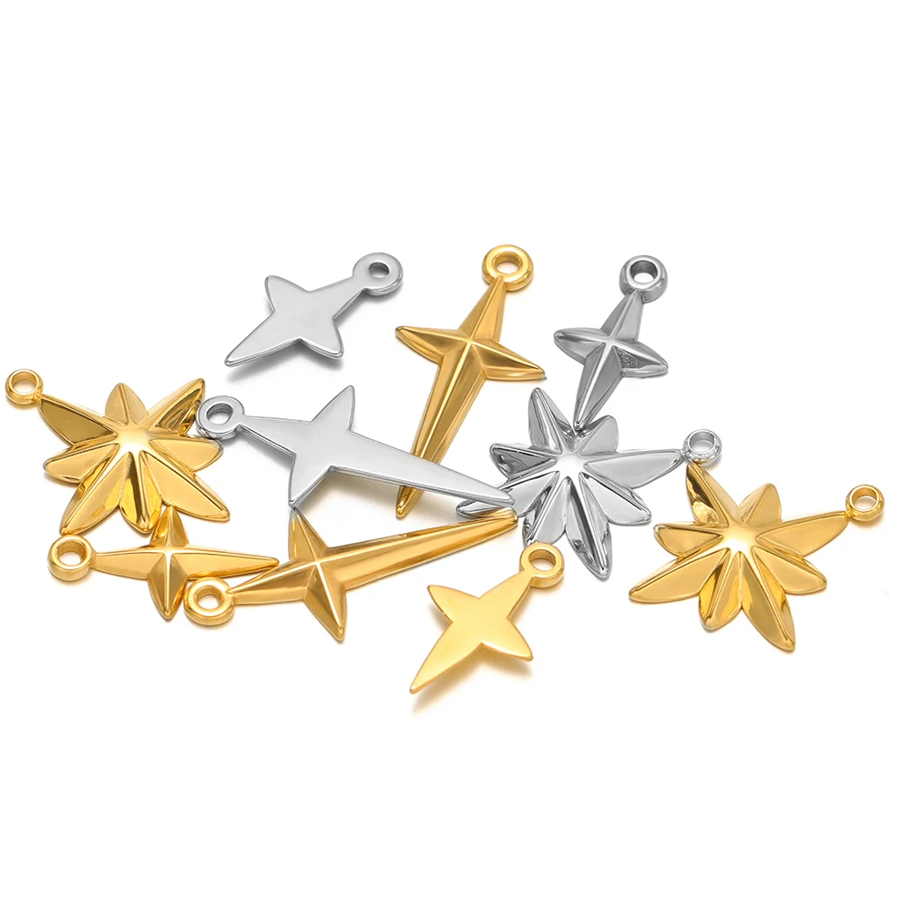 5 Stück hochwertige Edelstahl  – Cross Pendant Necklace Gold Bewertung und Preis